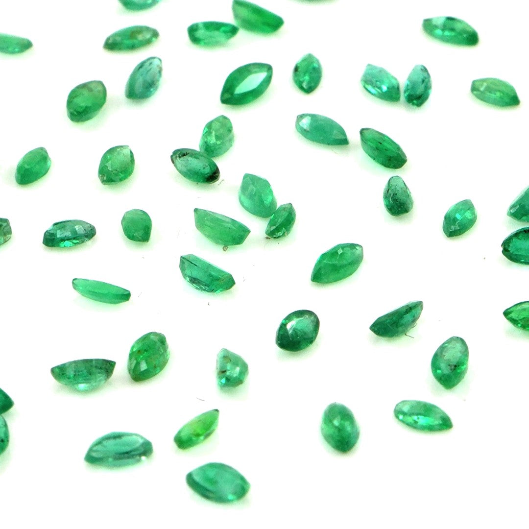 Natural Zambian Emerald Calibrated Marquise | 1.5x3mm & 2x4mm