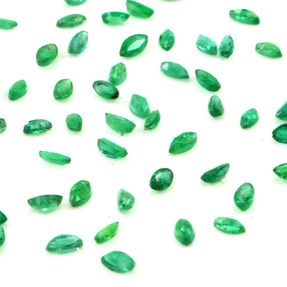 Natural Zambian Emerald Calibrated Marquise | 1.5x3mm & 2x4mm