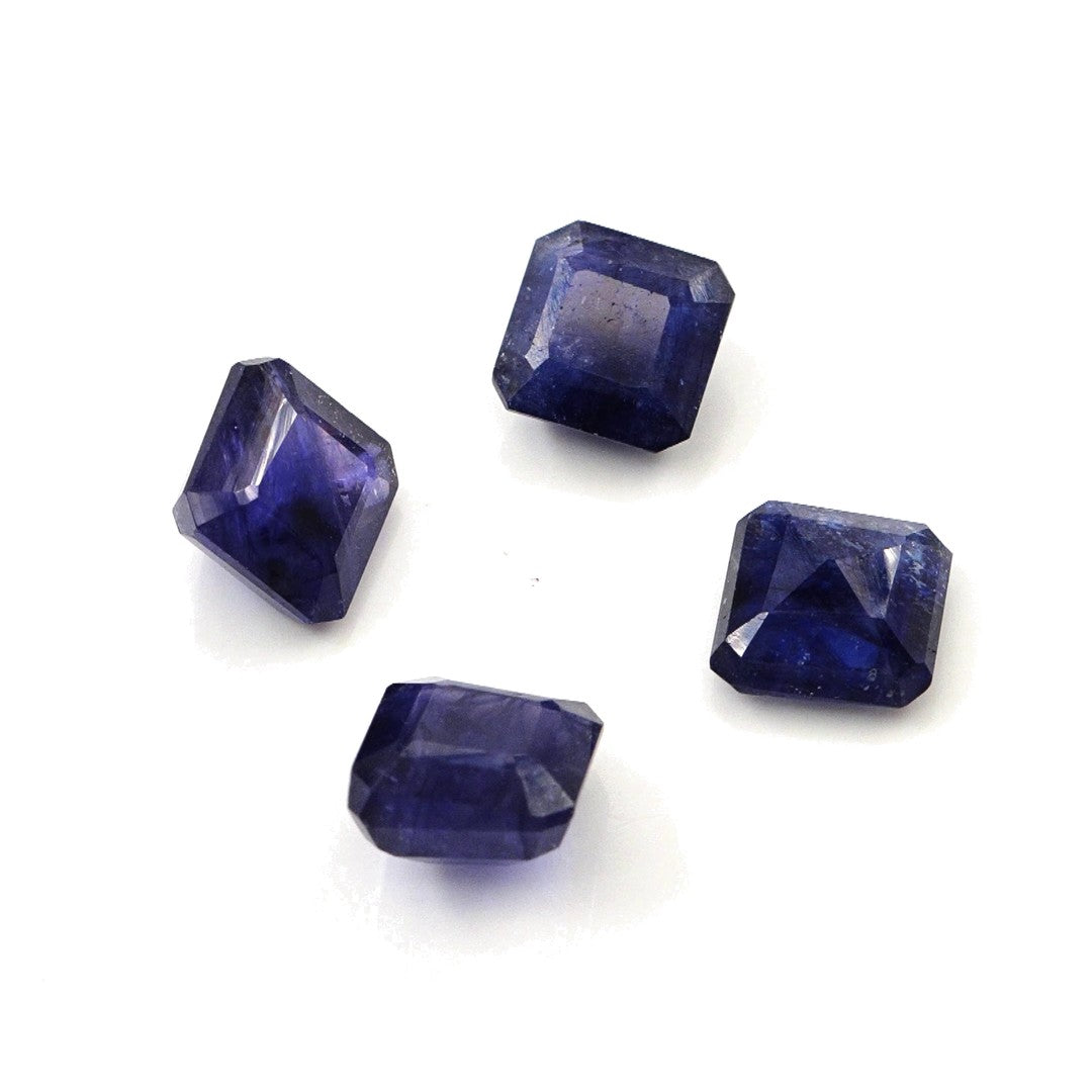 Natural Bangkok Blue sapphire Calibrated Square Octagons | 7mm & 7.5mm
