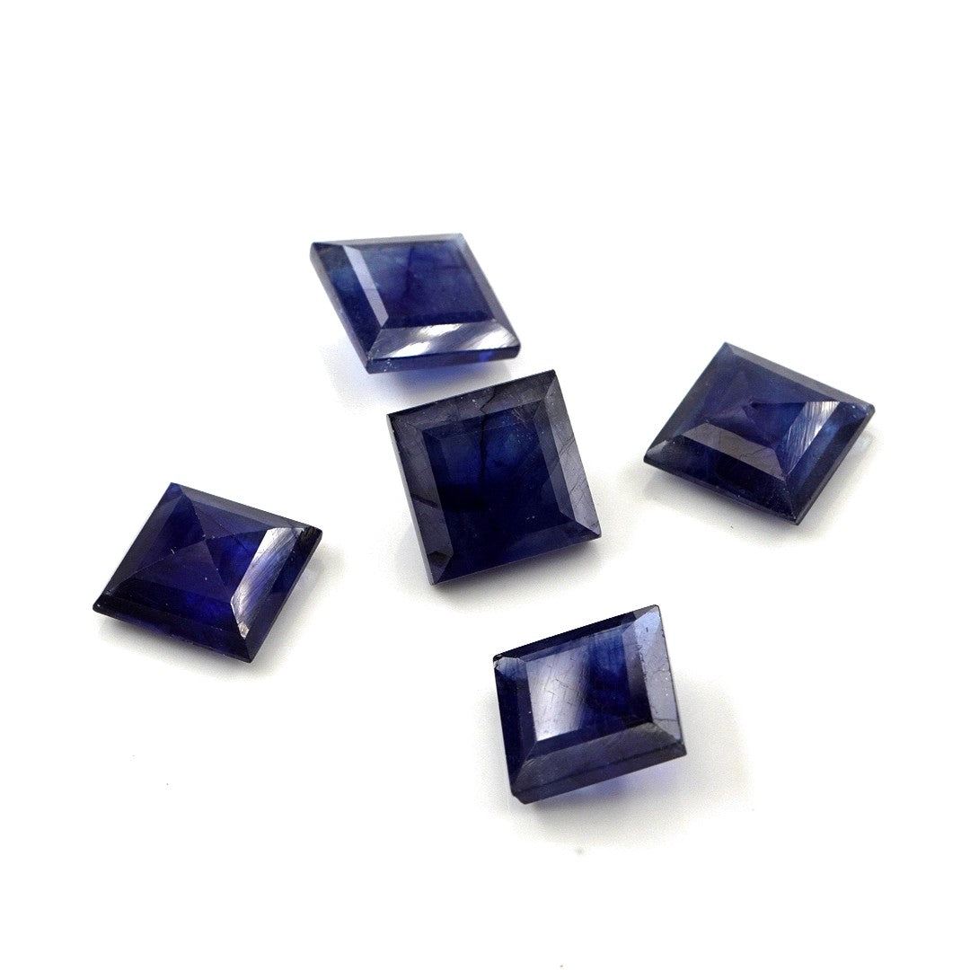 Natural Bangkok Blue Sapphire Calibrated Squares | 9mm & 10mm