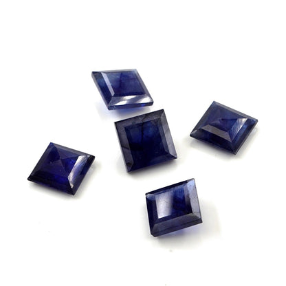 Natural Bangkok Blue Sapphire Calibrated Squares | 9mm & 10mm