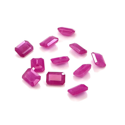 Natural Untreated Mozambique Ruby Calibrated Octagons | 5x7mm & 6x8mm