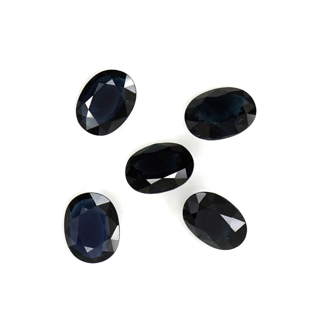 Natural Untreated Blue Sapphire Calibrated Ovals | 5x7mm & 6x8mm