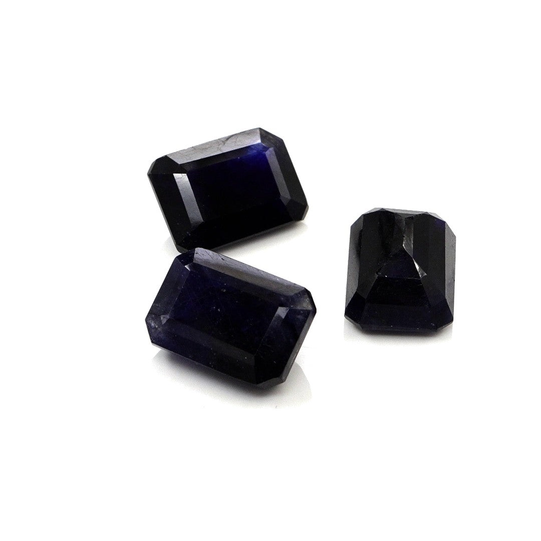 Natural Bangkok Blue Sapphire Calibrated Octagons | 10x14mm & 4x5mm