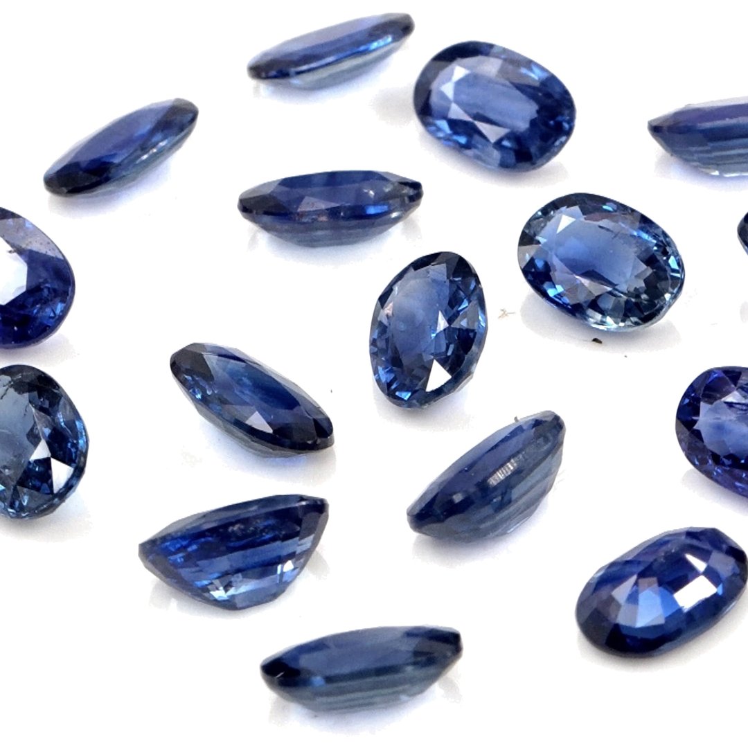 Natural Untreated Blue Sapphire Calibrated Ovals | 3x4mm & 4x5mm