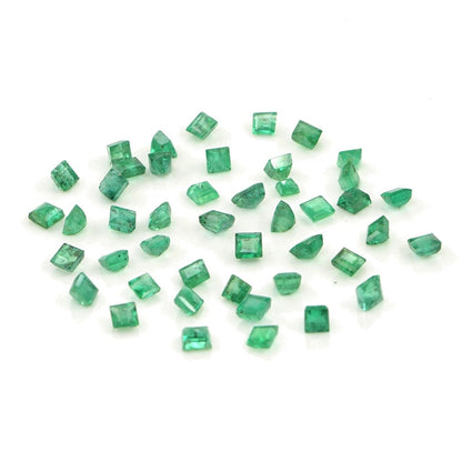 Natural Zambian Emerald Calibrated Squares | 2mm & 2.5mm