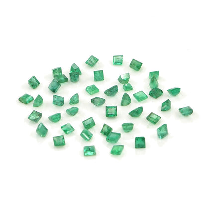 Natural Zambian Emerald Calibrated Squares | 1.5mm & 1.75mm