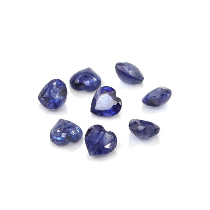 Natural Bangkok Blue Sapphire Calibrated Hearts | 4mm & 4.5mm