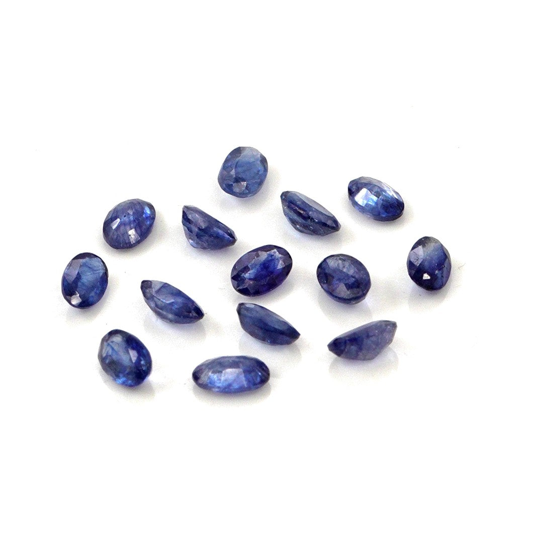 Natural Bangkok Blue Sapphire Calibrated Ovals | 3x5mm & 4x6mm