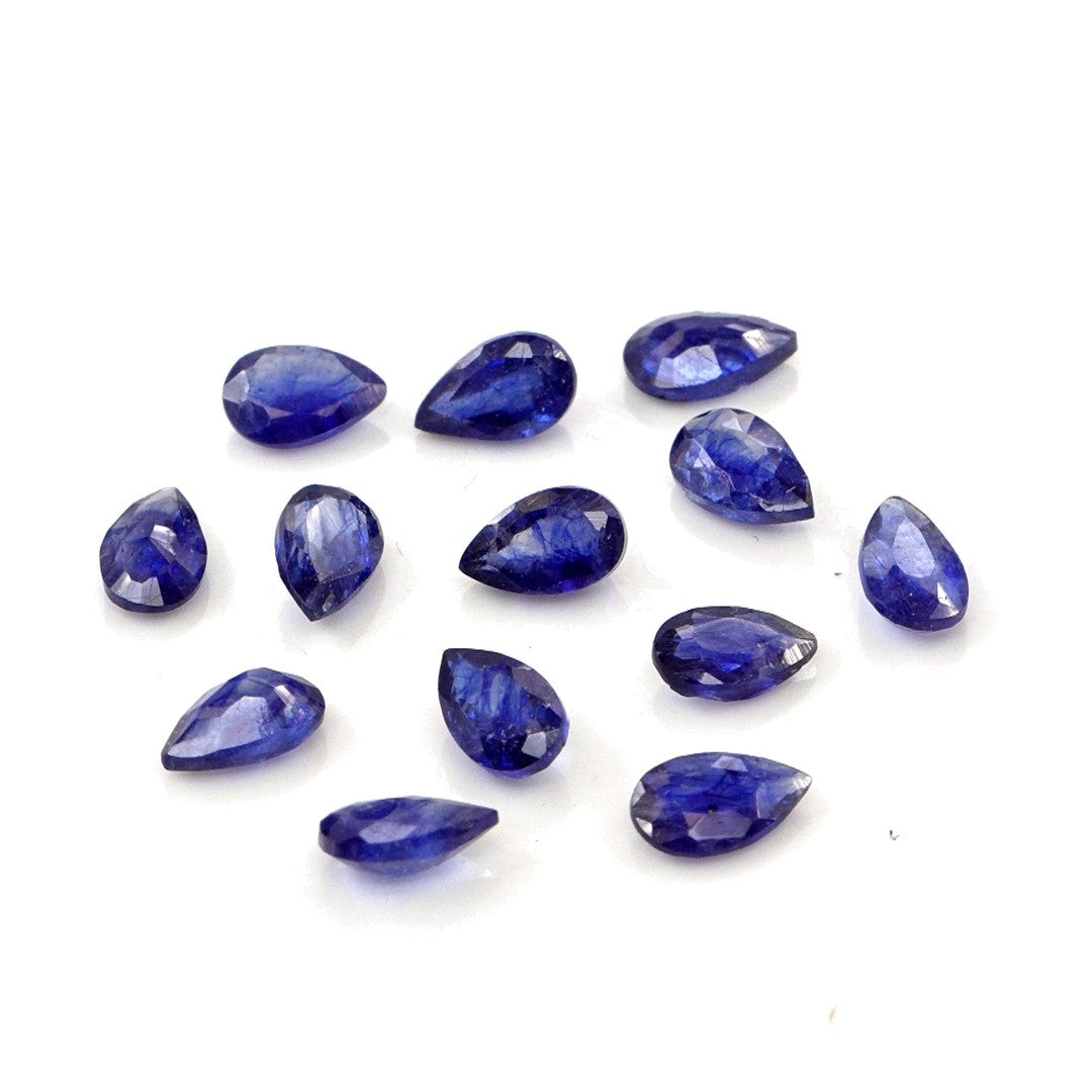 Natural Bangkok Blue Sapphire Calibrated Pears | 3x5mm & 4x6mm