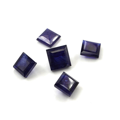 Natural Bangkok Blue Sapphire Calibrated Squares | 9mm & 10mm