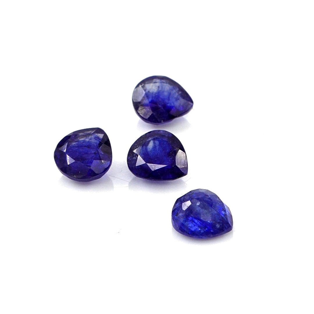 Natural Bangkok Blue Sapphire Calibrated Hearts | 5mm & 6mm