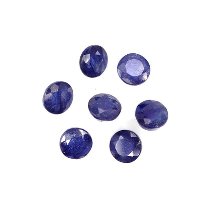 Natural Bangkok Blue Sapphire Calibrated Rounds | 7mm & 8mm