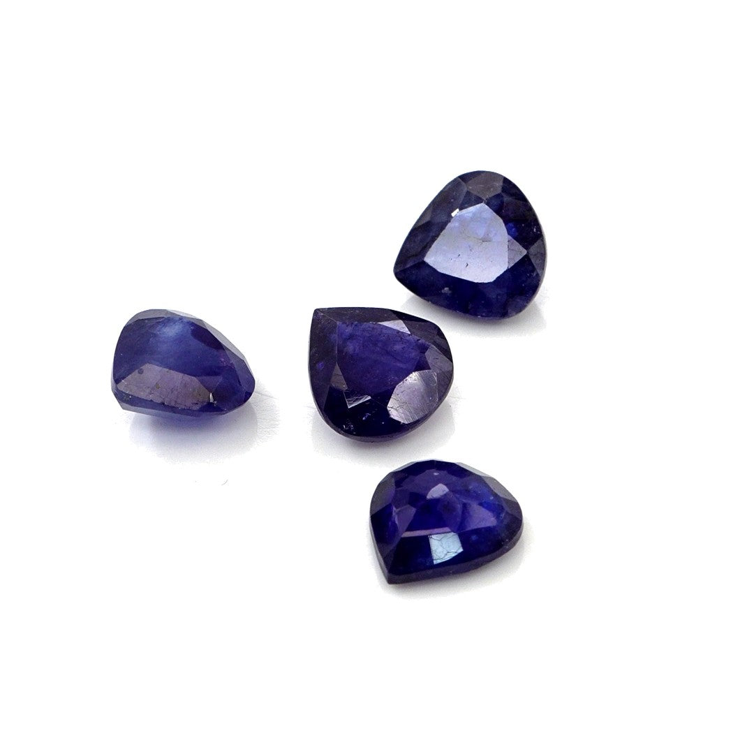 Natural Bangkok Blue Sapphire Calibrated Hearts | 7mm & 8mm
