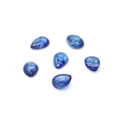 Natural Bangkok Blue Sapphire Calibrated Cabochon Pears | 3x5mm & 4x6mm