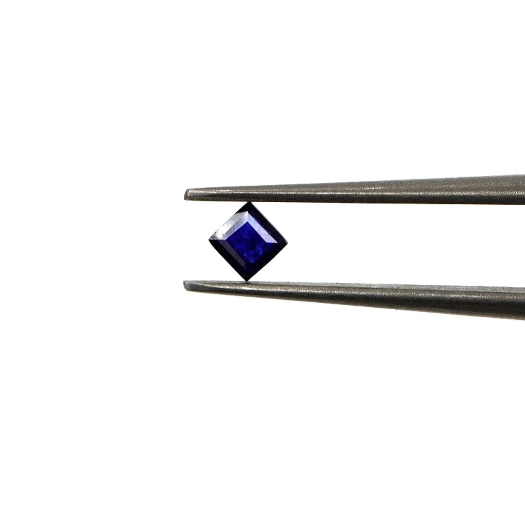Natural Bangkok Blue Sapphire Calibrated Squares | 2mm & 2.5mm