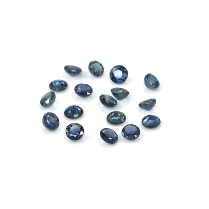Natural Untreated Blue Sapphire Calibrated Rounds | 3mm & 3.5mm