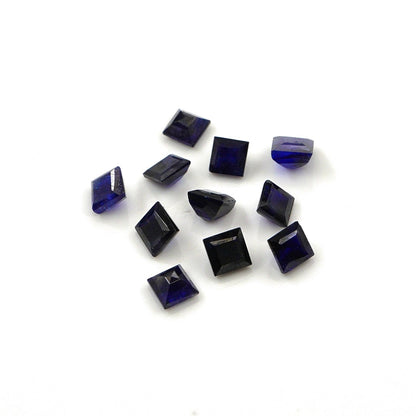 Natural Bangkok Blue Sapphire Calibrated Squares | 3mm & 3.5mm