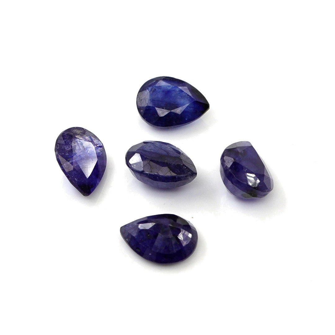 Natural Bangkok Blue Sapphire Calibrated Pears | 7x9mm & 8x10mm
