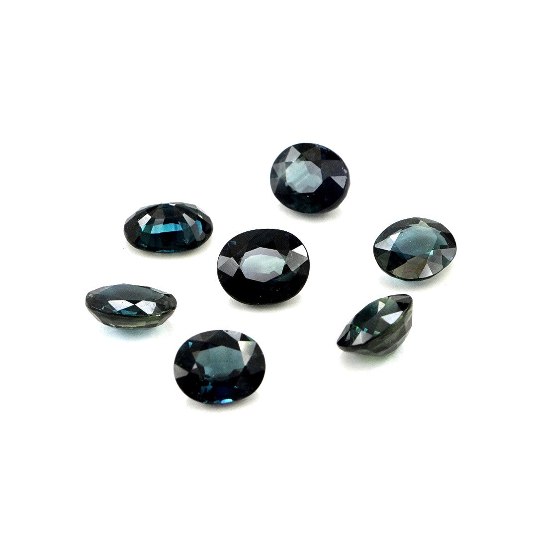 Natural Untreated Australian Teal Sapphire Calibrated Ovals | 5x7mm & 6x8mm