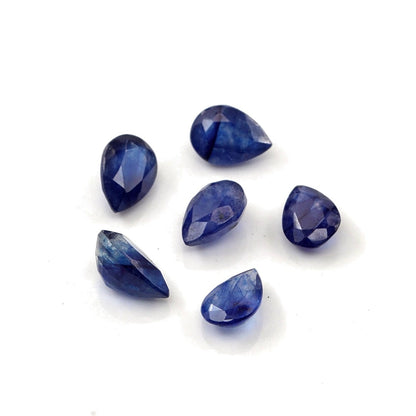 Natural Bangkok Blue Sapphire Calibrated Pears | 5x7mm & 6x8mm
