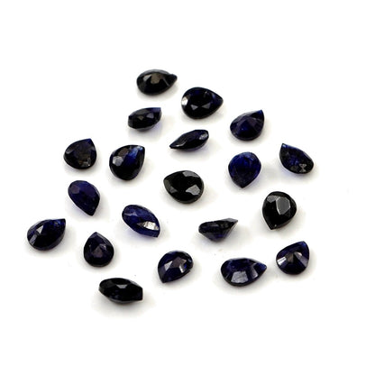 Natural Bangkok Blue Sapphire Calibrated Pears | 3x4mm & 4x5mm
