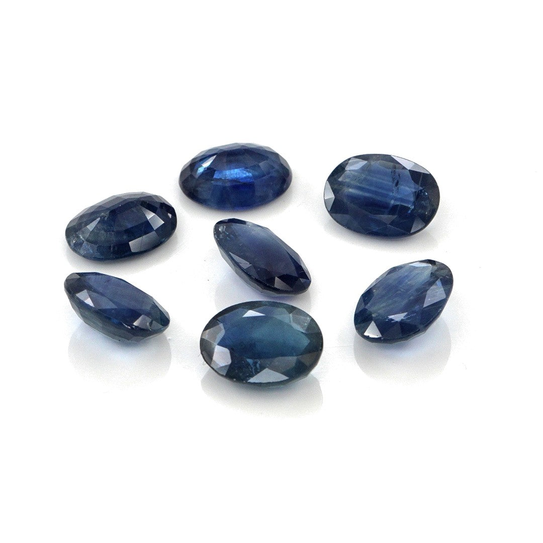 Natural Untreated Blue Sapphire Calibrated Ovals | 7x9mm & 8x10mm