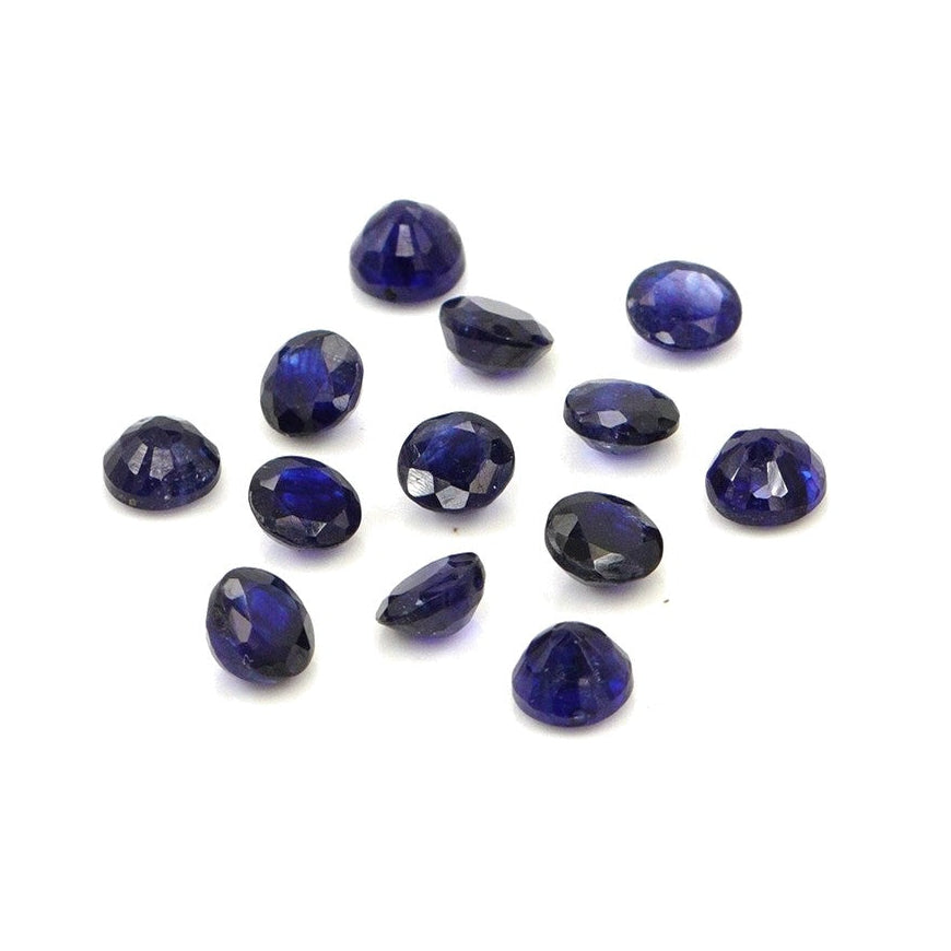 Natural Bangkok Blue Sapphire Calibrated Rounds | 4mm & 4.5mm