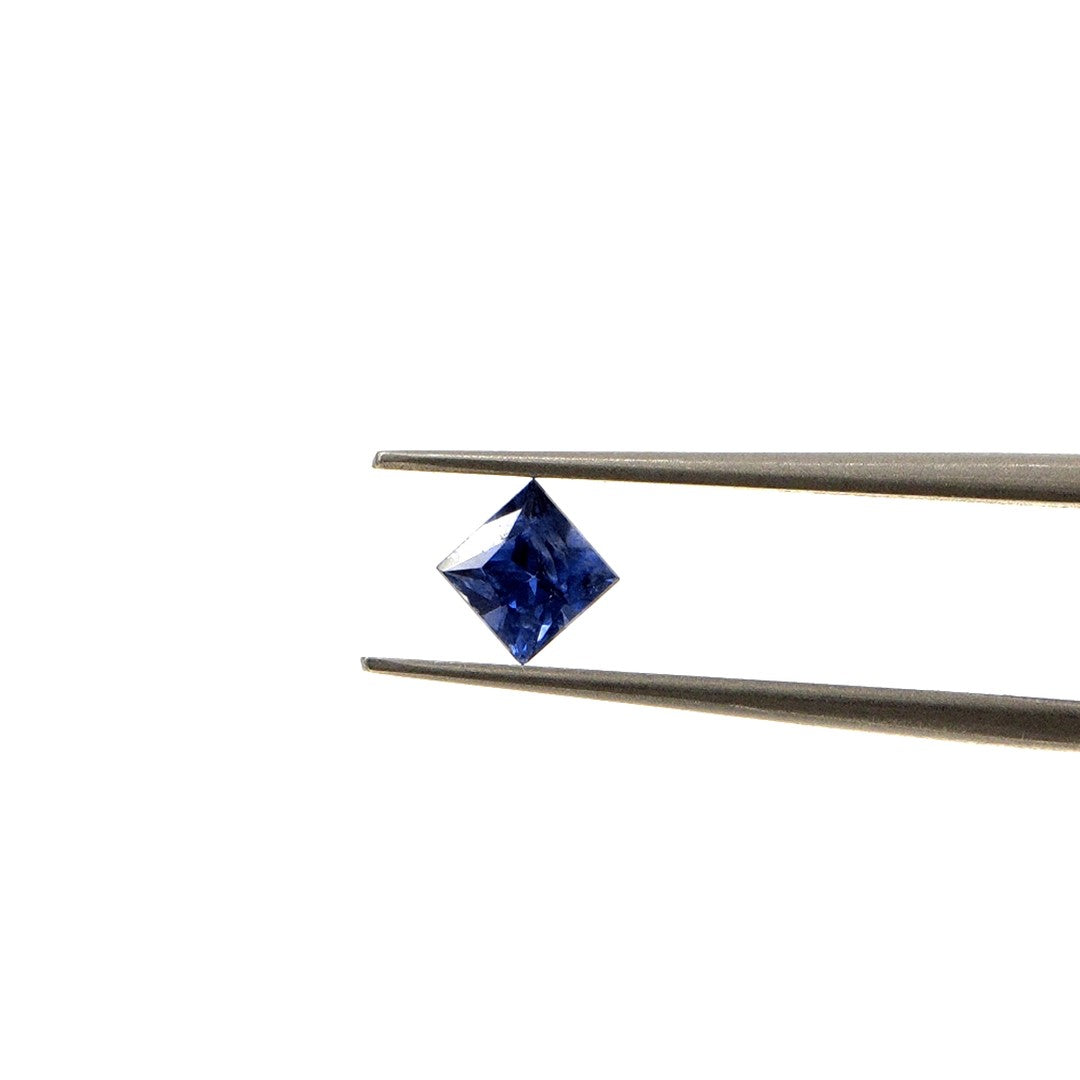 Natural Untreated Blue Sapphire Calibrated Squares | 4mm & 4.5mm