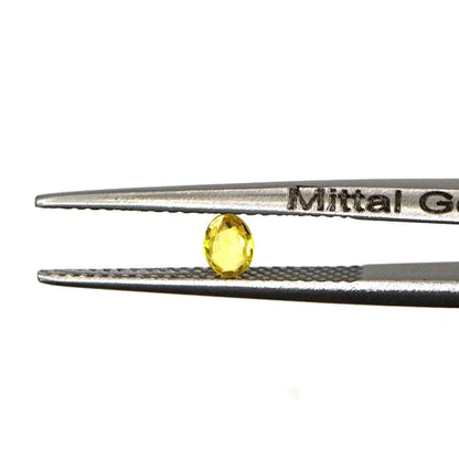 Natural Untreated Yellow Sapphire Calibrated Ovals | 3x4mm & 4x5mm
