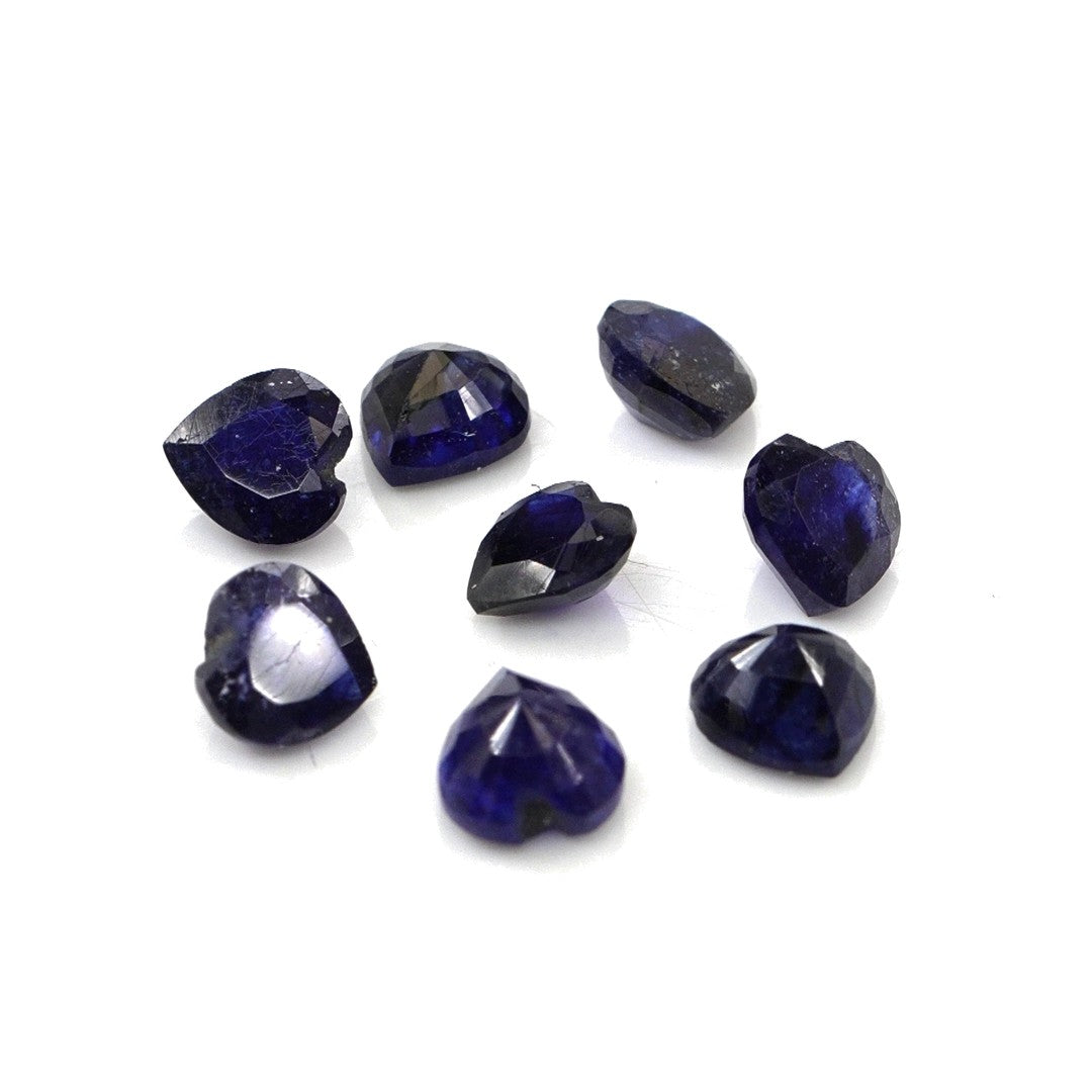 Natural Bangkok Blue Sapphire Calibrated Hearts | 4mm & 4.5mm