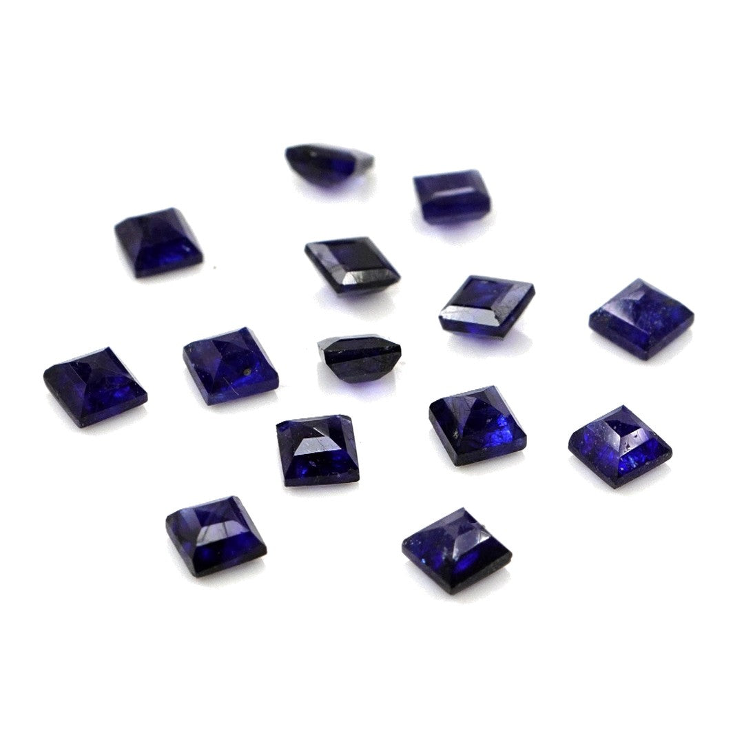 Natural Bangkok Blue Sapphire Calibrated Squares | 2mm & 2.5mm