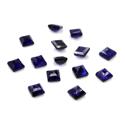 Natural Bangkok Blue Sapphire Calibrated Squares | 2mm & 2.5mm