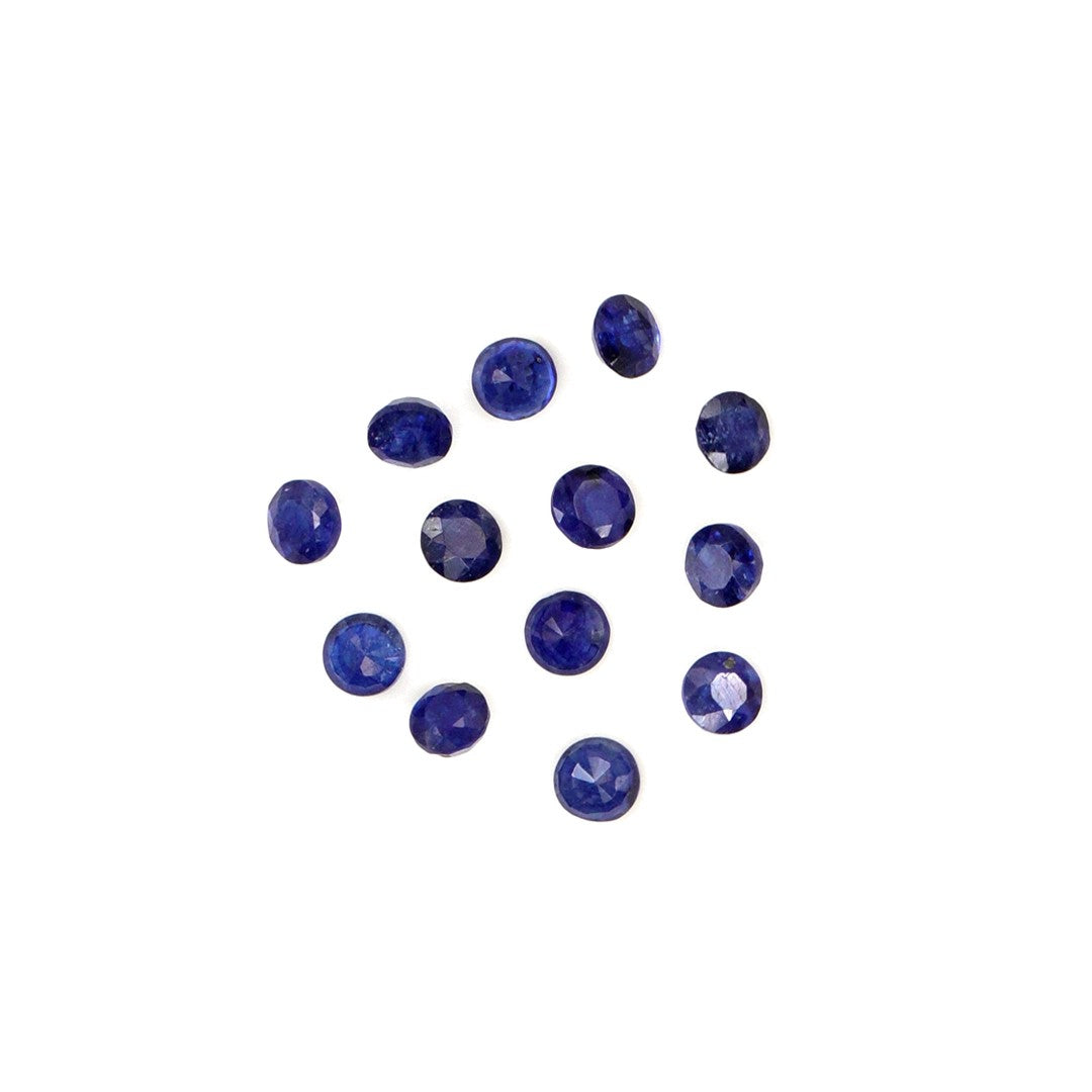 Natural Bangkok Blue Sapphire Calibrated Rounds | 3mm & 3.5mm