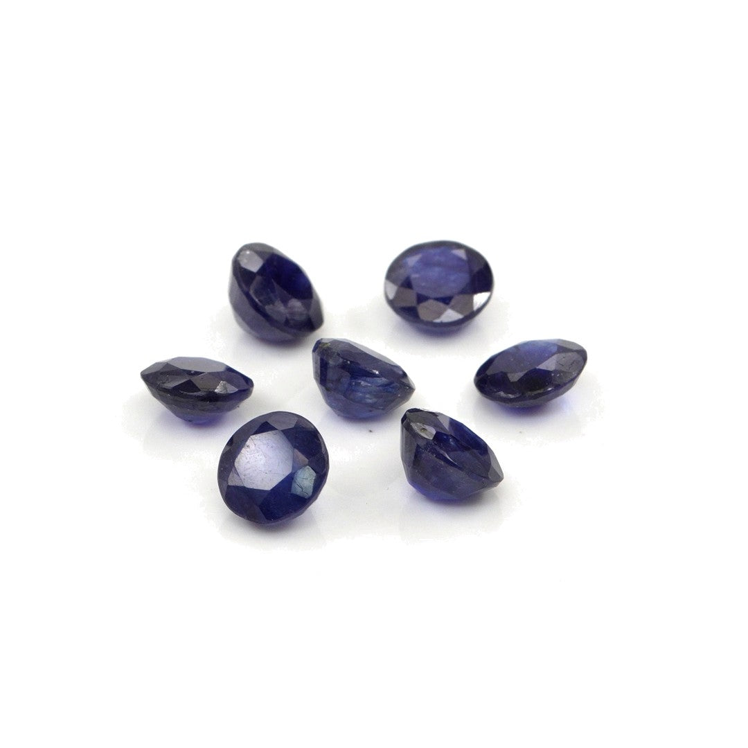 Natural Bangkok Blue Sapphire Calibrated Rounds | 7mm & 8mm