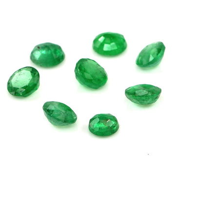 Natural Zambian Emerald Calibrated Rounds | 4mm & 4.5mm