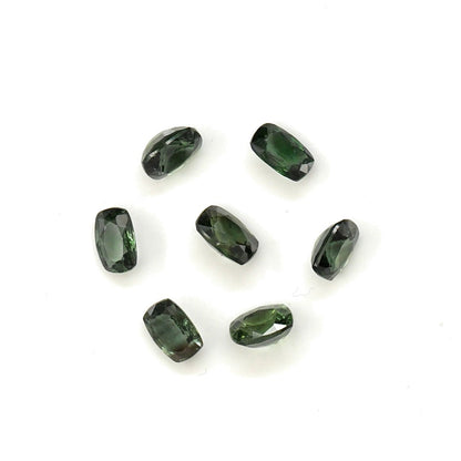 Natural Untreated Australian Teal Sapphire Calibrated Long Cushions | 3x4mm & 4x5mm