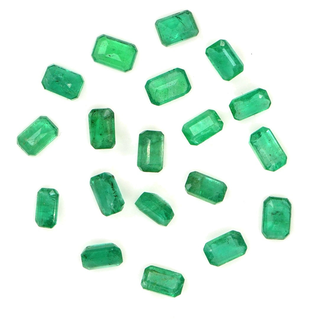 Natural Zambian Emerald Calibrated Octagons | 3x5mm & 4x6mm