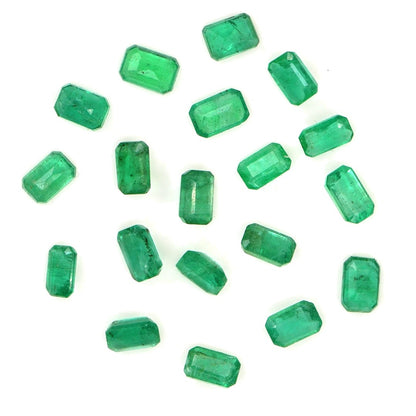 Natural Zambian Emerald Calibrated Octagons | 3x5mm & 4x6mm