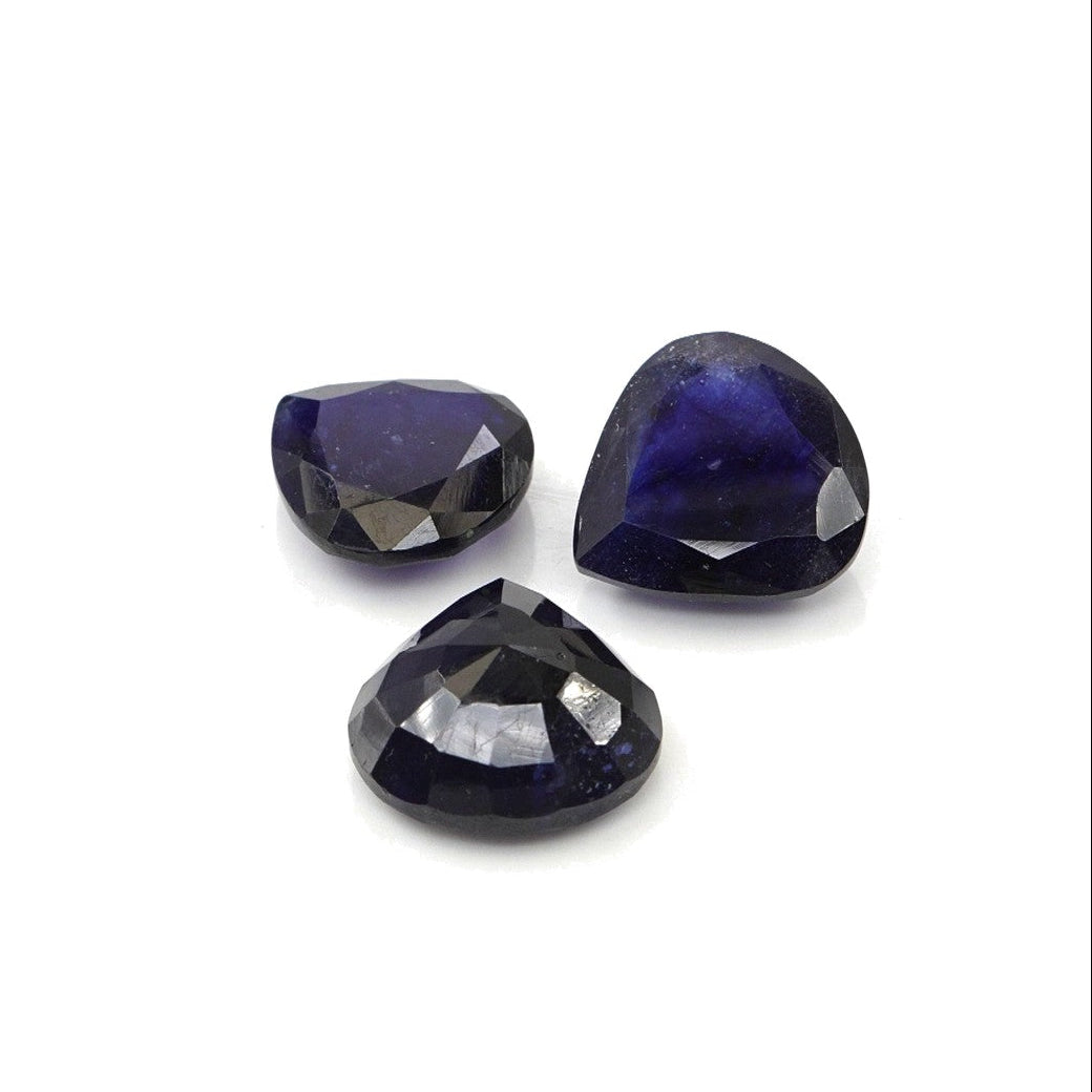 Natural Bangkok Blue Sapphire Calibrated Hearts | 9mm & 10mm
