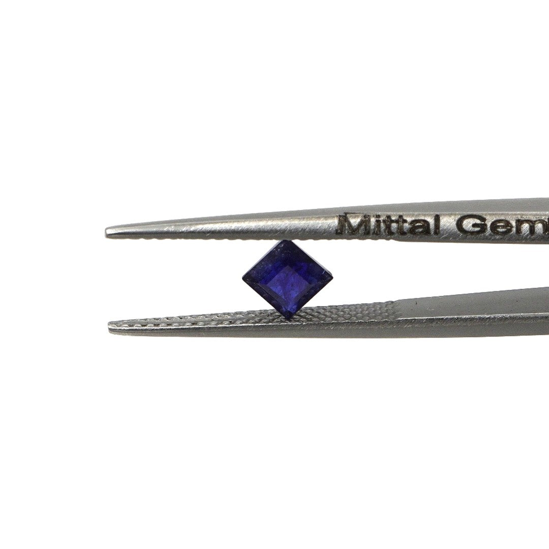 Natural Bangkok Blue Sapphire Calibrated Squares | 4mm & 4.5mm