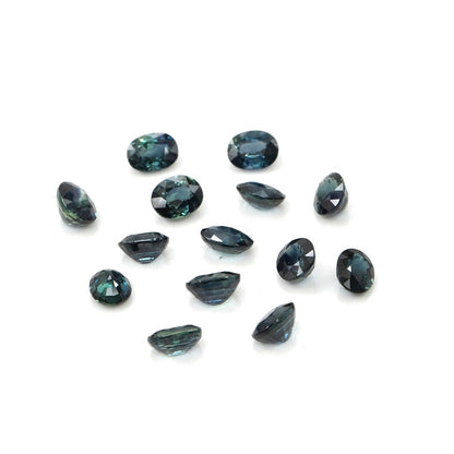 Natural Untreated Blue Sapphire Calibrated Ovals | 3x4mm & 4x5mm