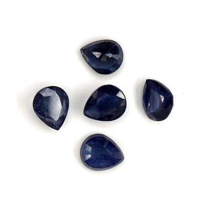 Natural Bangkok Blue Sapphire Calibrated Pears | 9x11mm & 10x12mm