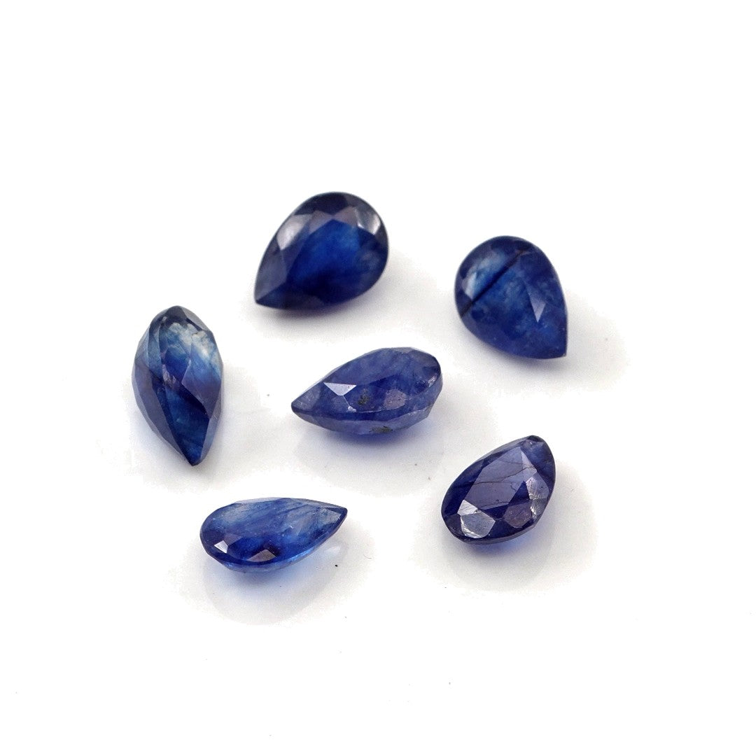 Natural Bangkok Blue Sapphire Calibrated Pears | 5x7mm & 6x8mm
