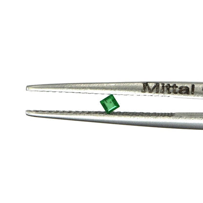 Natural Zambian Emerald Calibrated Squares | 2mm & 2.5mm