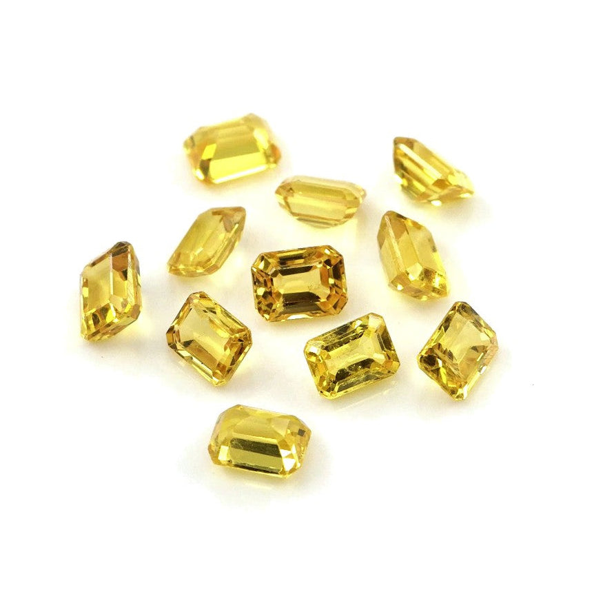 Natural Untreated Yellow Sapphire Calibrated Octagons | 3x4mm & 4x5mm