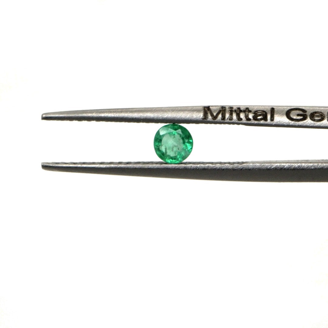 Natural Zambian Emerald Calibrated Rounds | 4mm & 4.5mm
