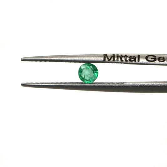 Natural Zambian Emerald Calibrated Rounds | 4mm & 4.5mm