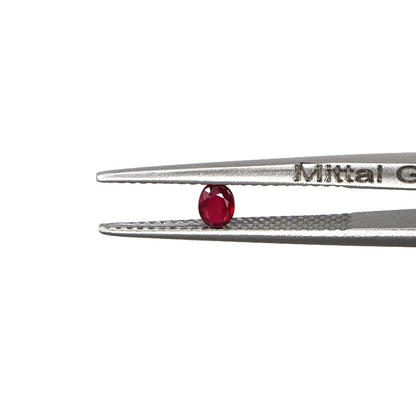Natural Untreated African Ruby Calibrated Ovals | 2x3mm & 3x4mm