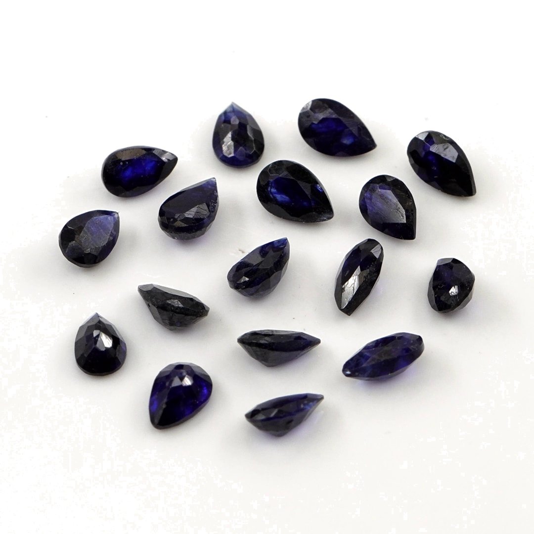 Natural Bangkok Blue Sapphire Calibrated Pears | 3x5mm & 4x6mm